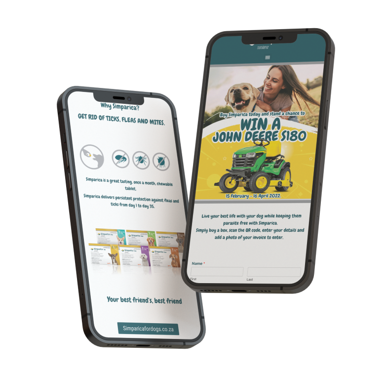 Marketing analytics dashboard on mobile